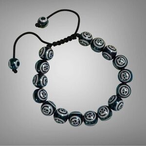 ZODIAC CANCER SIGN ADJUSTABLE BEADED BRACELET UNISEX